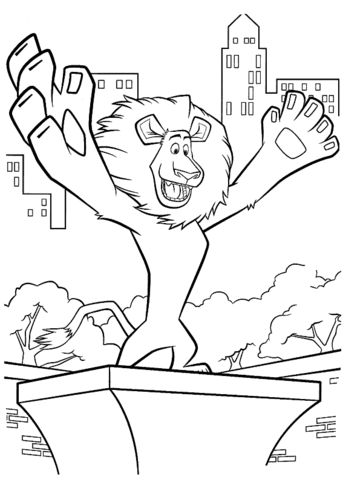 Alex In The Zoo  Coloring Page